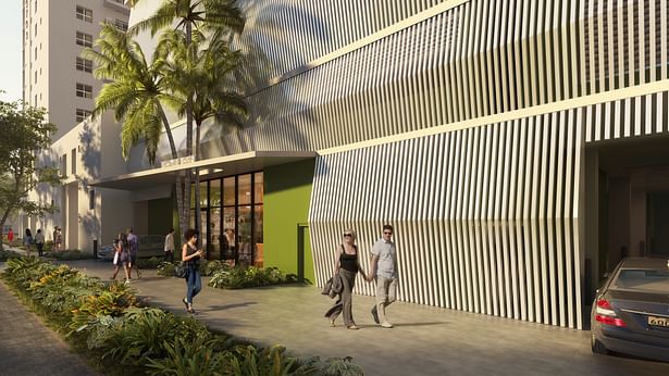 Glavovic Studio AHF Biscayne House Affordable Housing Entrance