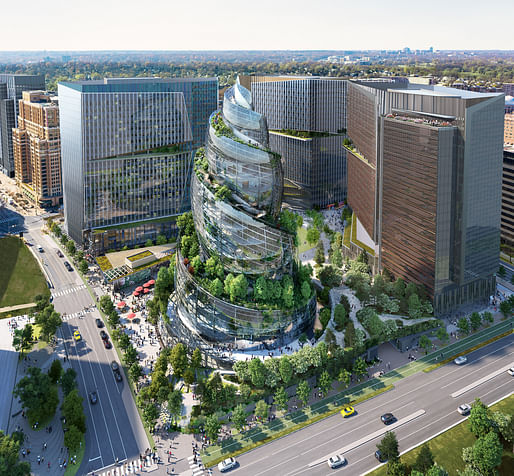 Rendering of The Helix. Image courtesy of NBBJ/Amazon.