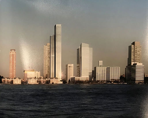 View of the proposed Avalon Tower in Jersey City. Image courtesy of Gerner Kronick + Valcarcel Architects. 