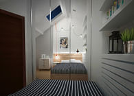 Scandinavian style bedroom 