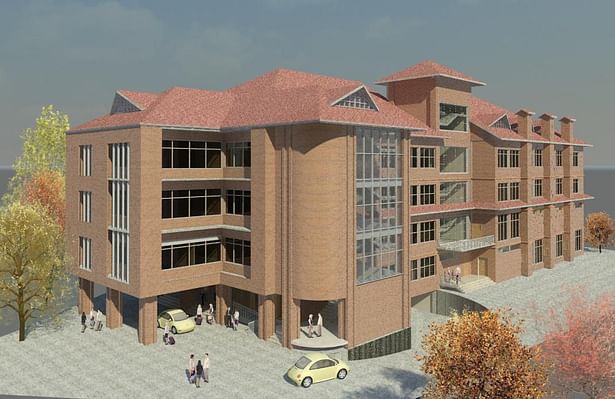 3D Rendered Image of the Building