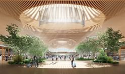 2.5 million feet of timber used to construct roof on ZGF’s Portland airport expansion
