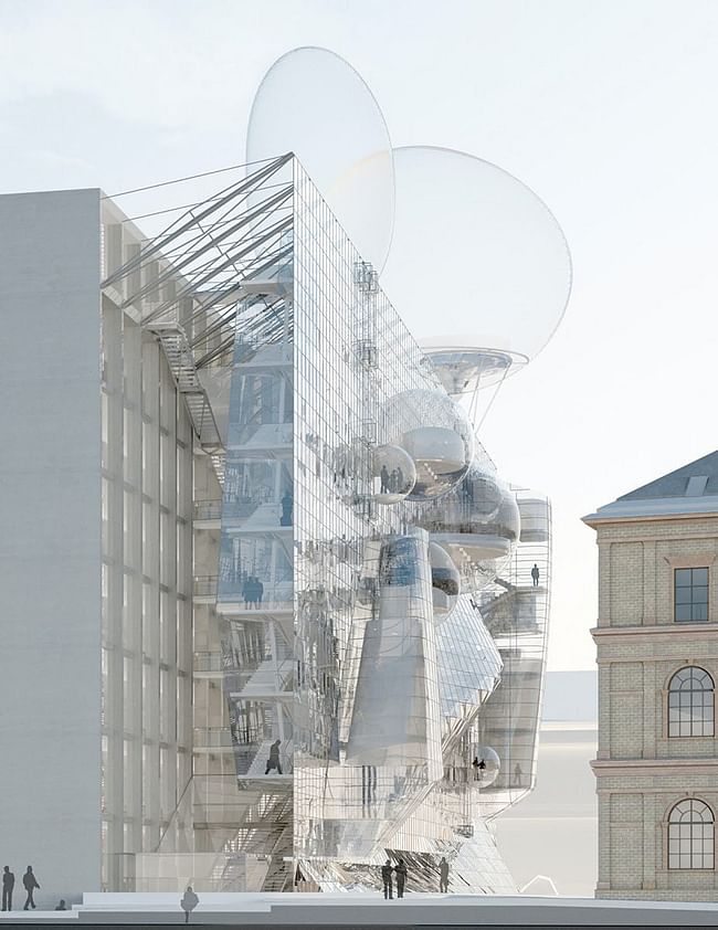 Competition-winning design for the University of Applied Arts Vienna by Wolfgang Tschapeller. Image courtesy of Wolfgang Tschapeller Architect Courtesy of The Chicago Athenaeum