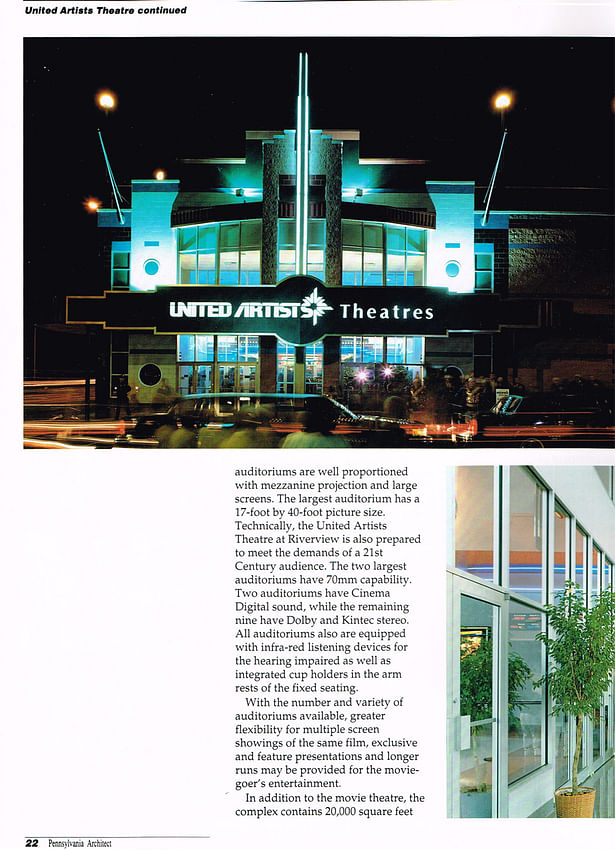 page 3 of article in Pennsylvania Architect