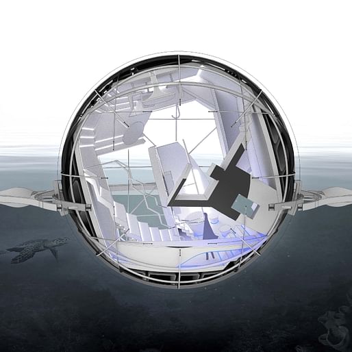 Innovation Award winner: “Sphere House: Tectonics of Buoyancy”. Participant: Jin Young Song.