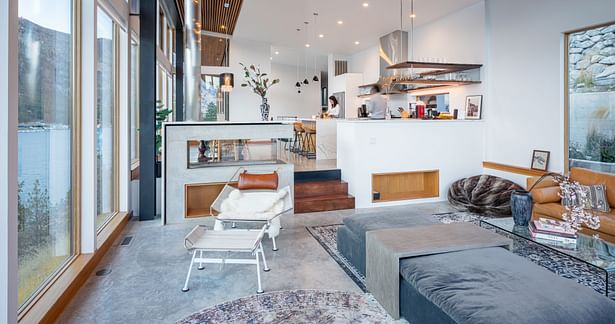 Living Room into Kitchen