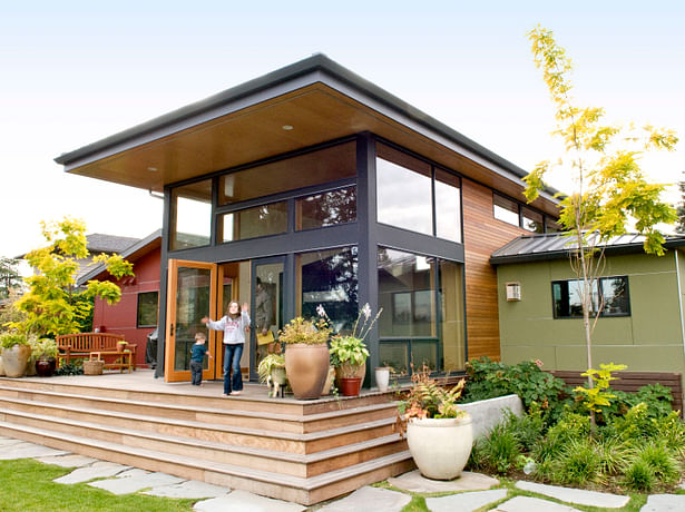 Sand Point Residence back patio