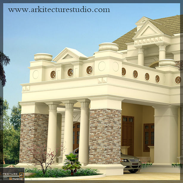 colonial style luxury kerala home design