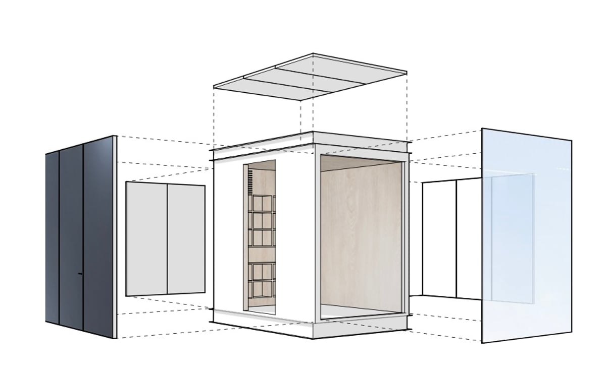 Distraction Antidote: Bloszies's Modular Meditation Cabin Is Sun ...