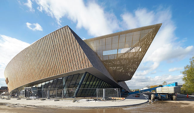 Studio Libeskind's latest building, the International Congress Xperience building in Mons, Belgium, opened today. Photo: Hulton+Crow