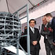 TPAC groundbreaking President Ma Ying-jeou with OMA partners Rem Koolhaas and David Gianotten. Image © OMA