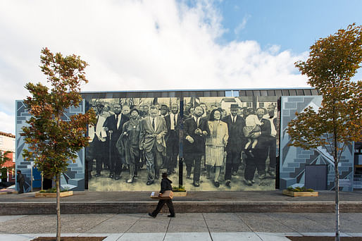 Staircases and Mountaintops: Ascending Beyond the Dream by Willis Humphrey. (Photo: Steve Weinik/Courtesy of the City of Philadelphia Mural Arts Program; Image via npr.org)