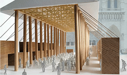 Shigeru Ban pitches paper tube chapel as temporary Notre Dame replacement
