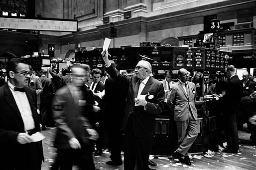 The New York Stock Exchange trading floor. Image courtesy of the Library of Congress / Thomas J. O'Halloran.