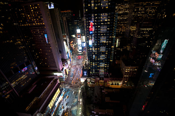 Opening Night on the 33rd floor of 1500 Broadway, Times Sq, NY (copyright Happy Famous Artists)