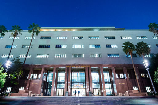 The Board of Supervisors Hall of Administration building at 500 W. Temple Street is one of 33 LA County-owned structures targeted for seismic upgrades. Image: Los Angeles County Board of Supervisors