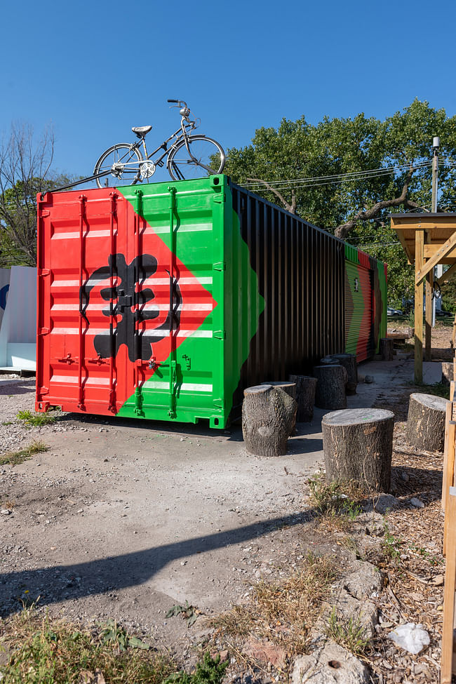 Grids + Griots by sekou cooke STUDIO (Charlotte, NC) - Sekou Cooke, organized in coordination and in partnership with YMEN for the 2021 Chicago Architecture Biennial. Photo: Nathan Keay 