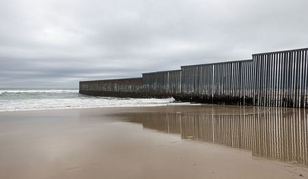 U.S./Mexico border fence in Tijuana. Image: Wikipedia