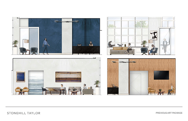 Healthcare - Midtown Surgery Center Interior Waiting Room Elevations