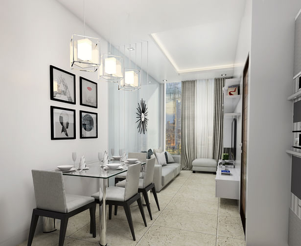 44 sqm- 1 BR Dining area- A