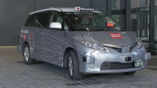 The RoboCar MiniVan trial vehicle is a modified Toyota Sienna and takes fare-paying passengers on round-trips between Tokyo's Otemachi and Roppongi districts. Image: ZMP. 