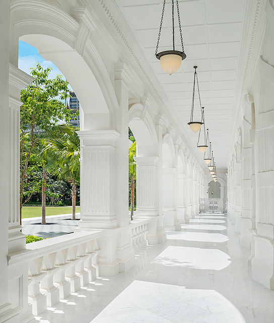 Colonnaded Walkway, Photo by Raffles Hotel