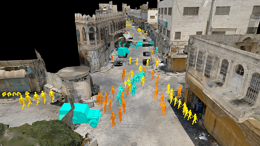 Shown: Virtual Witnesses: Assembling the Testimonial Space of Israeli Violence (2020). Image courtesy of Forensic Architecture.