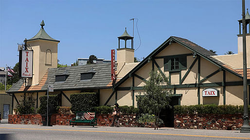 The exterior of Taix Restaurant as viewed from Sunset Boulevard. Photo via the <a href="https://www.gofundme.com/f/friends-of-taix">Friends of Taix GoFundMe campaign</a>.