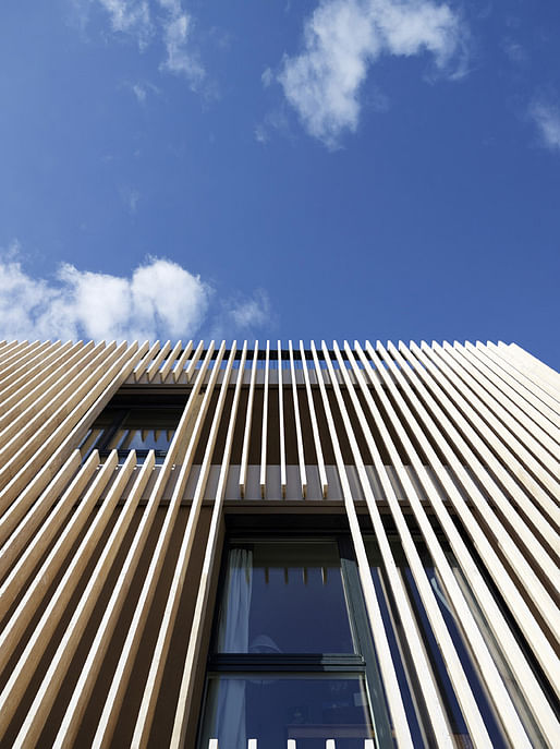 Striped Living in Crans-prés Céligny, Vaud, Switzerland by group8; Photo: Régis Golay, FEDERAL studio, Geneva