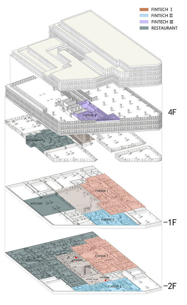 Axonometric drawings / Section by WIT Design & Research