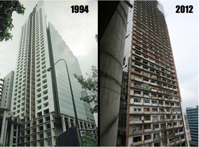 Anywhere but Here: Deserted Banking Empire turned Skyscraper Slum ...