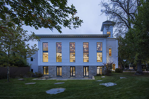 The Church adaptive reuse project in Sag Harbor, NY by SKOLNICK Architecture + Design Partnership. Photo courtesy SKOLNICK Architecture + Design Partnership.