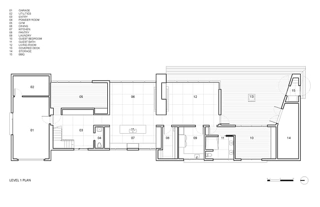 Ground floor plan. Image credit: Omar Gandhi Architects