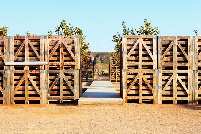 Hotel Aire de Bardenas, Tudela, Navarra, Spain. (Photo: José Hevia/courtesy of Emiliano López Mónica Rivera Arquitectos)