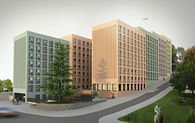 Hotel and student accommodation complex