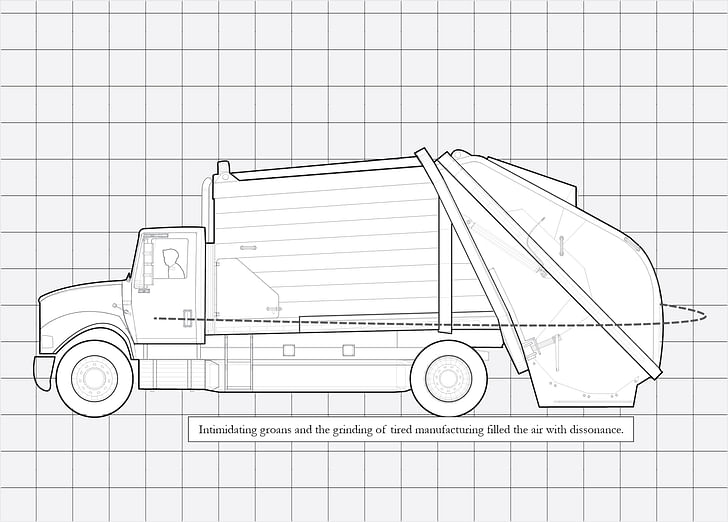 'Garbage Truck Ortho.' Image: Architecture Hero