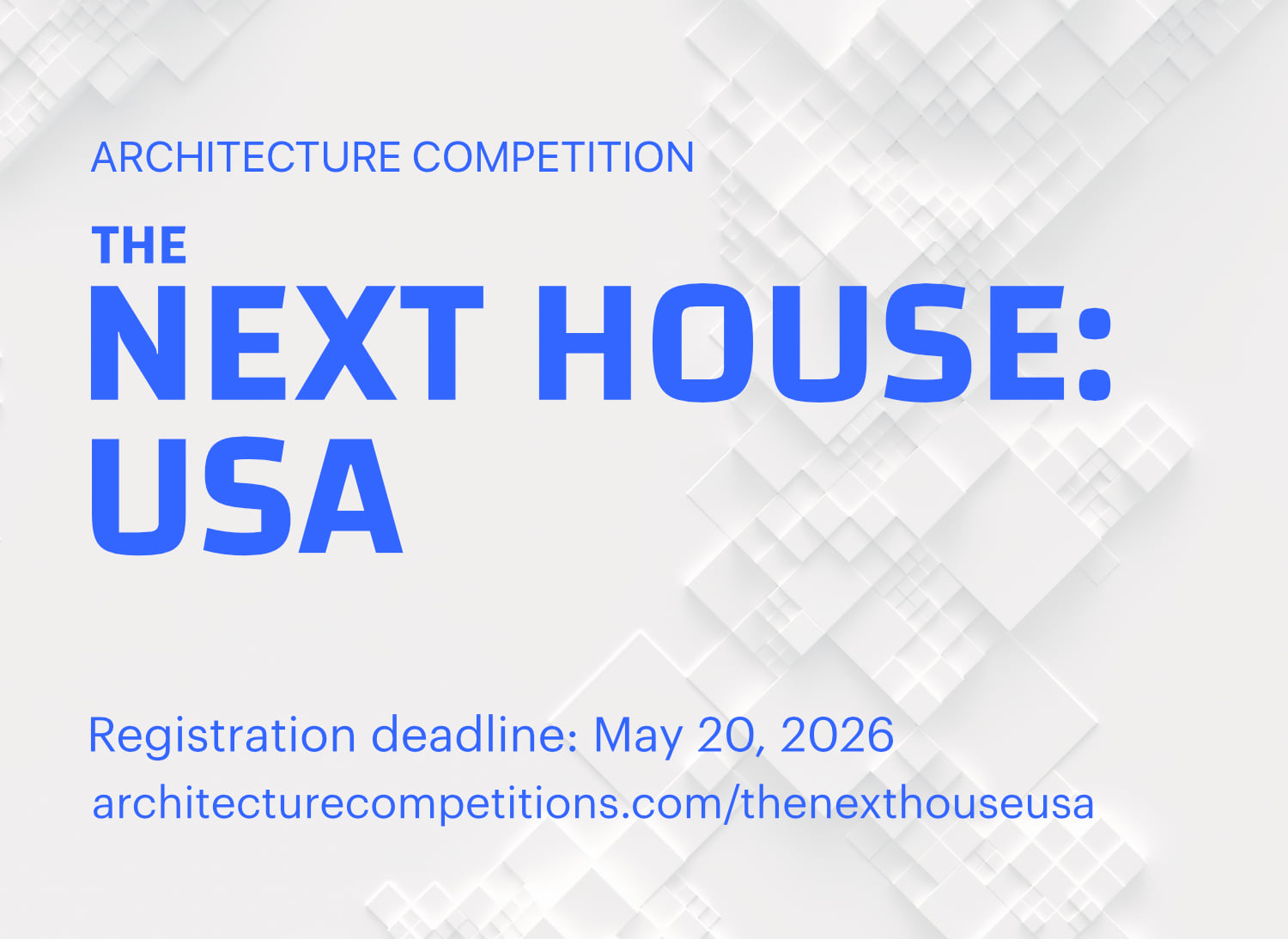 The Next House: USA advance registration deadline is approaching!