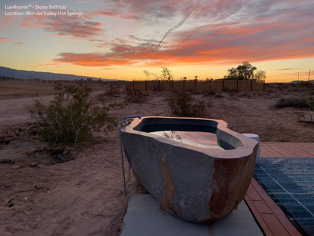 Outddor Stone Bathtub