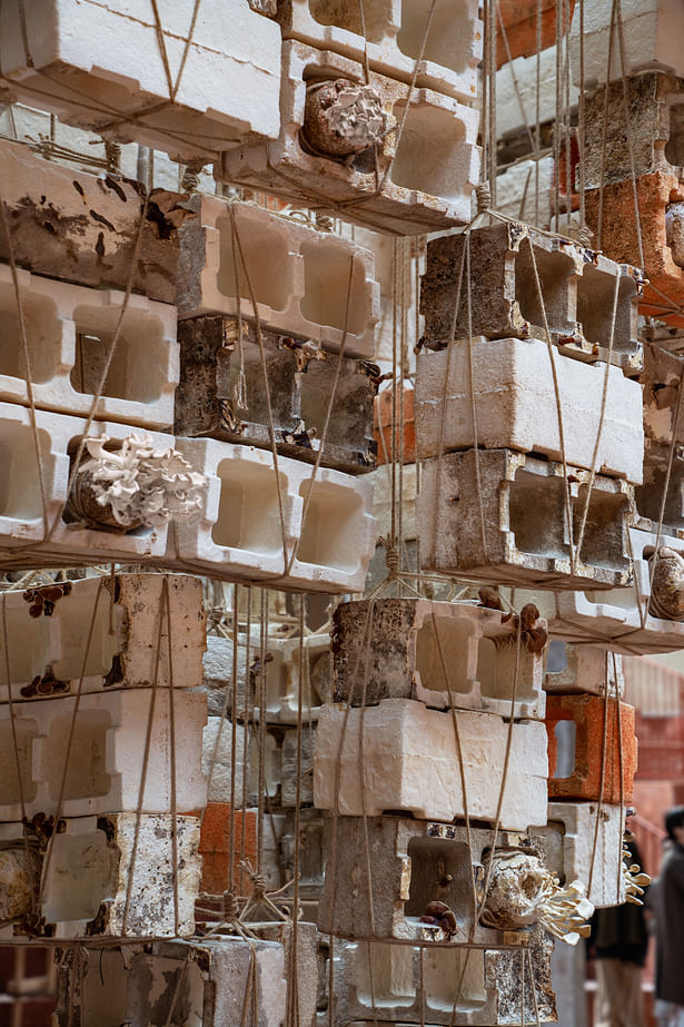 Inverted Architecture: A Mushroom Brick Pyramid ©Studio Link Arc