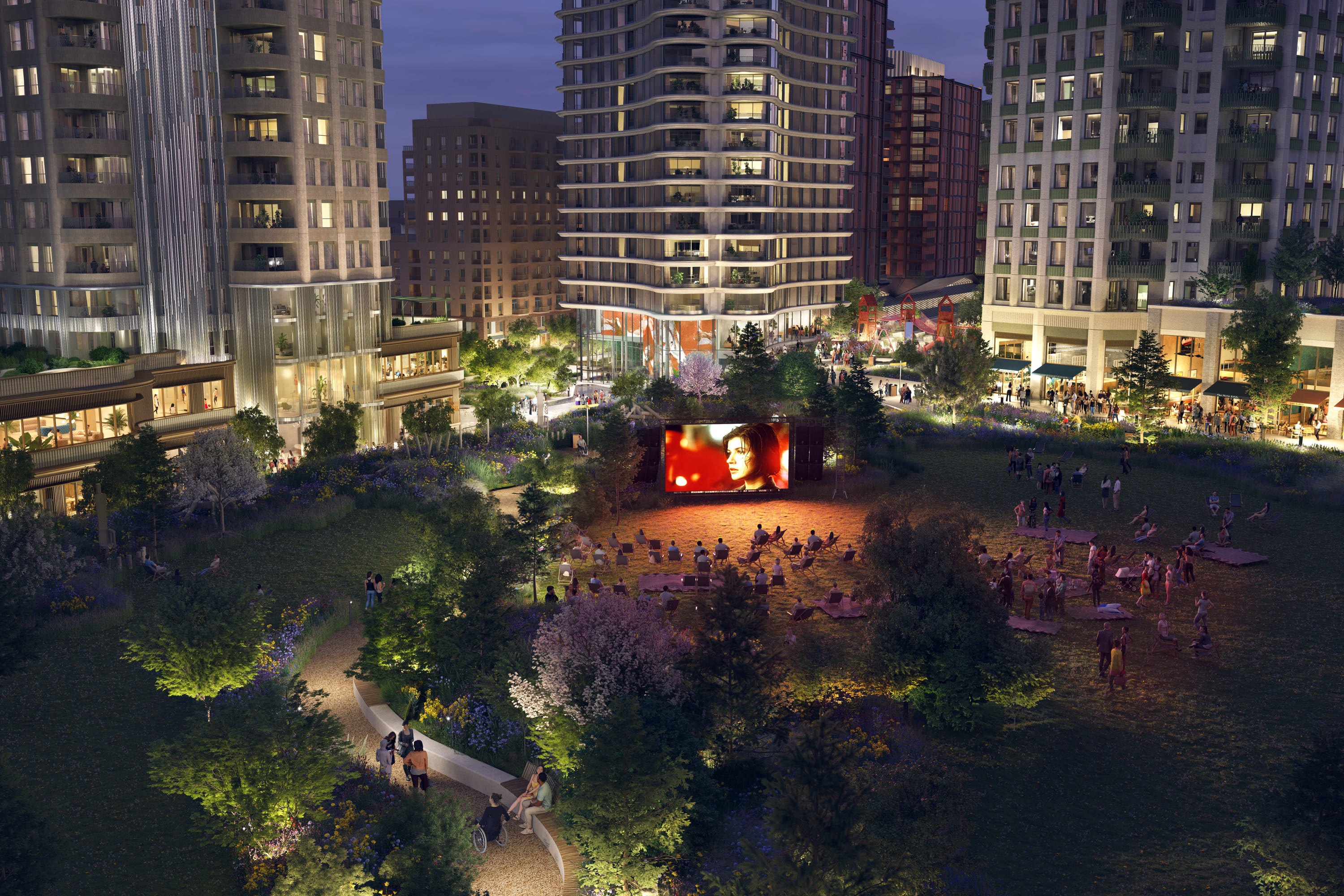 Studio Egret West, Hawkins\Brown, Haworth Tompkins, and others behind