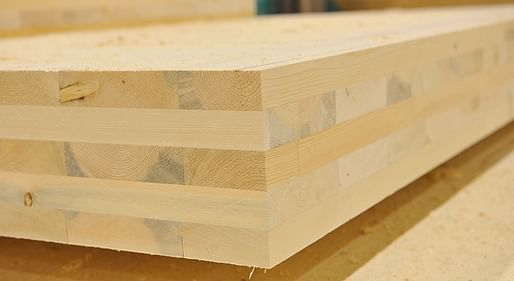 Cross-laminated timber (CLT) building material. Image: TheLens.