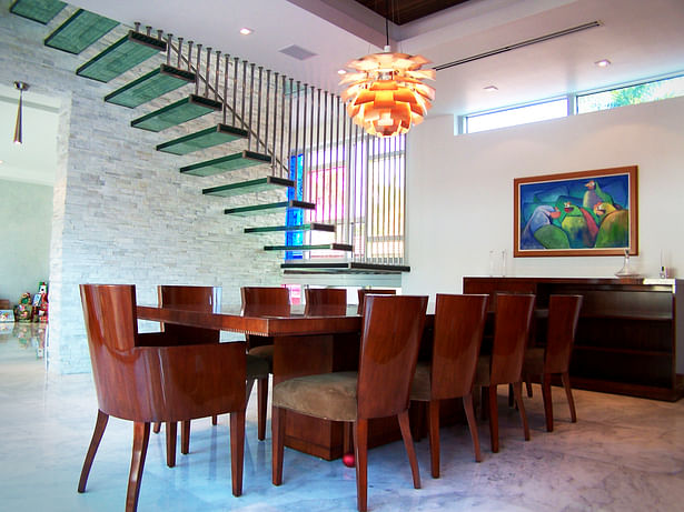 Dining room, modern sleek design