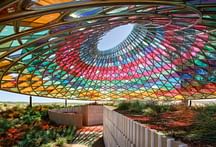 Look at the process behind Olafur Eliasson's colorful glass canopy in California Wine Country