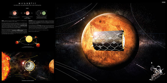 Honorable Mention: Magnetic Space-Scraper: Artificial Space Magnetosphere by Adam Fernandez (France)