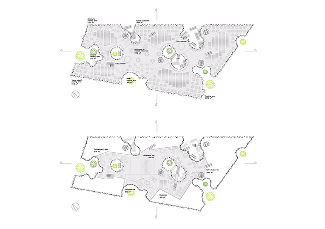 Plans (Image courtesy of Oxo architects + Nicolas Laisné architecte urbaniste)