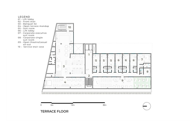 Terrace Floor Plan Graphical Illustration - Janhvi Mishra