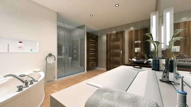 Master bathroom. Modern, contemporary, sleek, architecture, design. ~Eddie Seymour