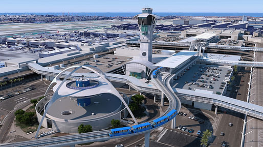 Rendering of the under-construction Automated People Mover at Los Angeles International Airport.
