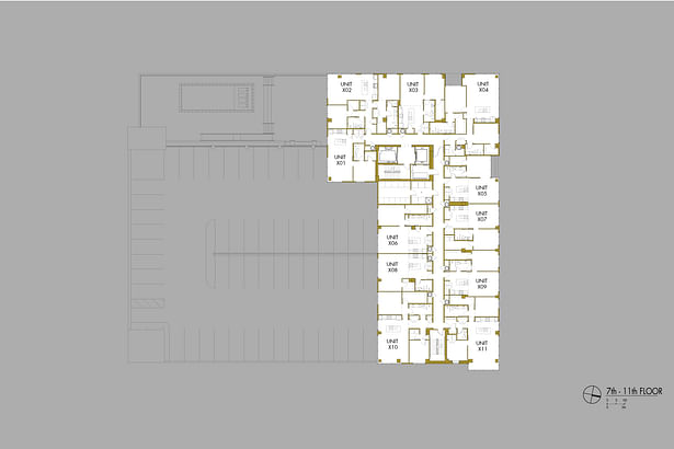 7th-11th Floor Plan
