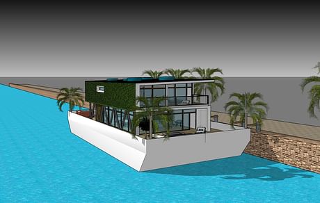 SleepAFloat Housingboat concept